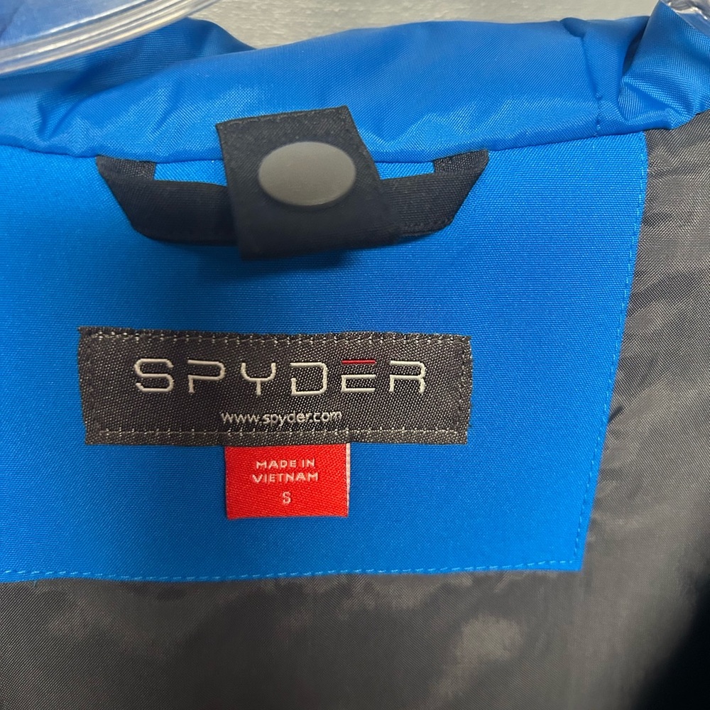 SPYDER GRAND 3 in 1 OUTER SHELL ONLY!!! Mens size Small. EUC Blue/blue - Picture 11 of 11